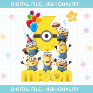 PNG Mini Birthday T-shirt PNG Digital Download, Custom Mini Birthday, Mini Party, Custom Mini Birthday Family T-shirt PNG