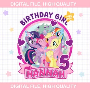 Maglietta di compleanno per bambini, maglietta di compleanno con pony, maglietta coordinata per la festa di compleanno con pony, maglietta di compleanno con pony per bambina, maglietta di compleanno con pony personalizzata