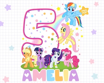 Camiseta de cumpleaños infantil, camiseta de cumpleaños de poni, camiseta a juego para fiesta de cumpleaños de poni, camiseta de cumpleaños de poni para niña, camiseta de cumpleaños de poni personalizada