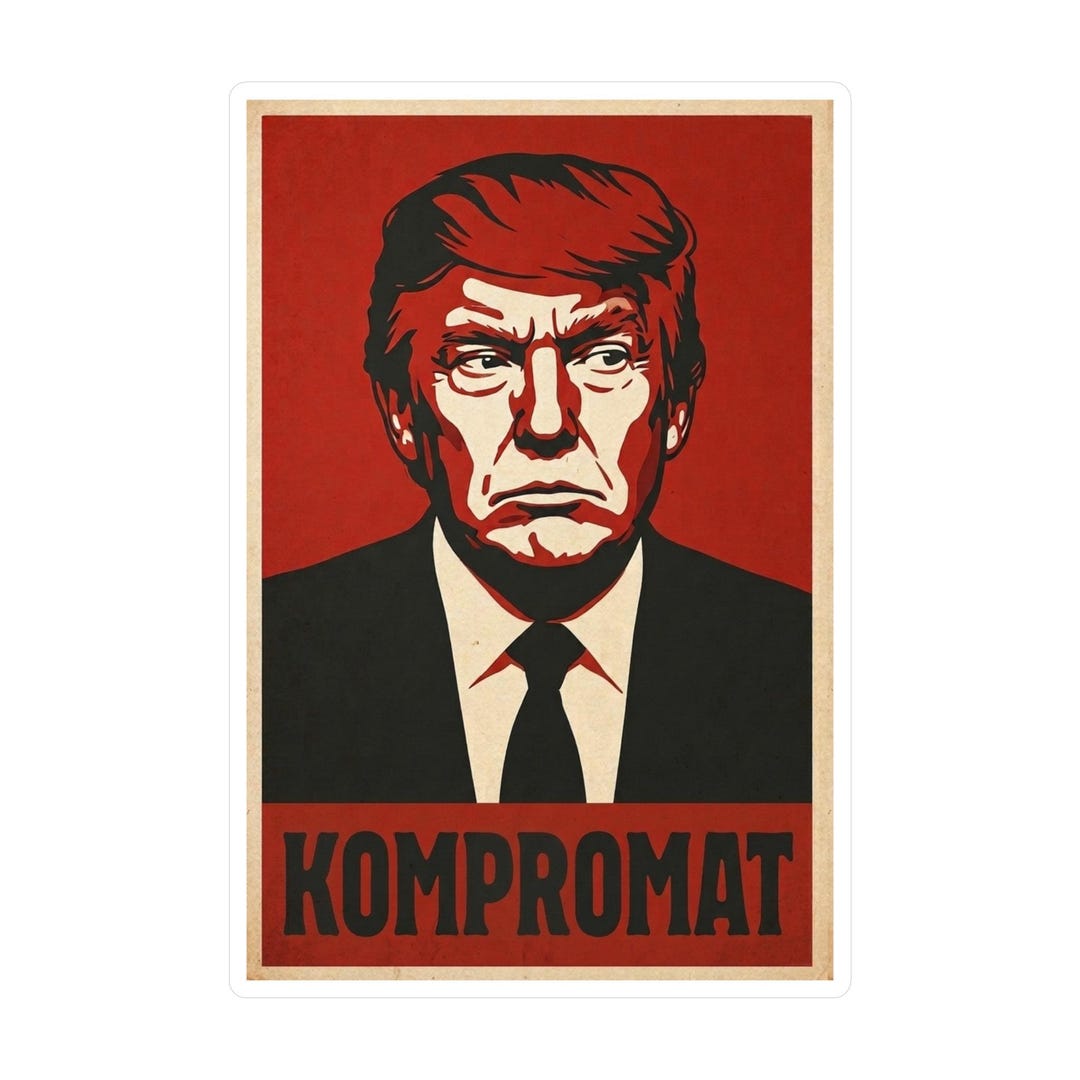 Anti-trump Kompromat Vinyl Decal Protest Sticker Pro-democracy Resist ...