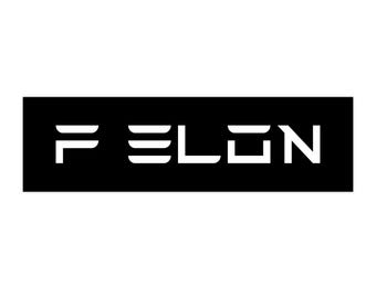 F ELON Bumper Sticker for Tesla (Black with White) Anti Elon Musk Sticker Spells FELON