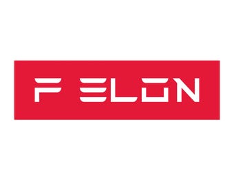 F ELON Bumper Sticker for Tesla (Red with White) Anti Elon Musk Sticker Spells FELON