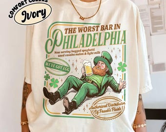 Paddy's Irish Pub PNG Digital Download, Patrick's Day PNG, Funny Irish Bar Tee, The Worst Bar In Philadelphia Graphic