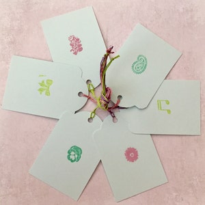 Etiquetas para presentes Paisley Pastel - Etiquetas azuis - Etiquetas de papel - Toppers para presentes - Música e flores - Etiquetas para notas - Etiqueta para pendurar - Etiquetas OOAK