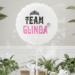 Wicked Team Glinda Balloon | 11&quot; Balloon, | Mylar | Round and Heart-shaped Balloon | Decorative Balloon | Party Balloon | Movie |Musical