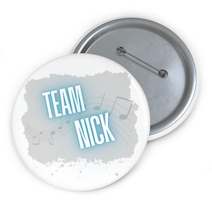 Backstreet Boys Team Nick Knopf | BSB Fan Pin | Boy Band Emaille Abzeichen | Nick Carter | Individuelle Pin Buttons