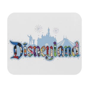 Disneyland Magical Office Décor | Rectangle Mouse Pad | Fun Gift for Disney Fans | Computer Accessory | Happy Place | Desk Mouse Mat