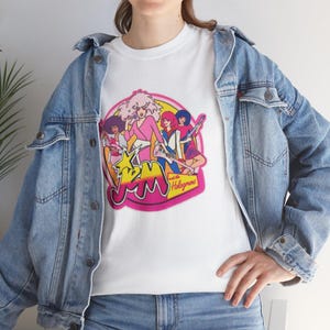 Jem and the Holograms Tee | 1980s Cartoon | Nostalgic Tee | Casual Wear | Girl Toys | Birthday Gift | Retro Graphic Vintage T-Shirt