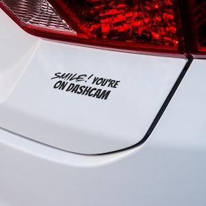 Smile your on Dash Cam Decal | Car Decal | Smile | Camera | Car Sticker | Decal