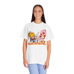 80&#39;s Nostalgia Unisex T-Shirt | Rainbow Bright | Strawberry Shortcake Shirt | Party Apparel | 80&#39;s Apparel | Nostalgic Shirt