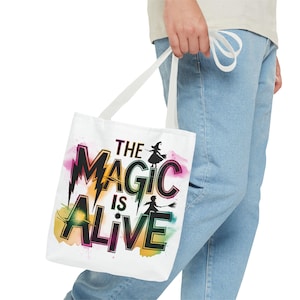 Wicked Magic Tote Bag | Reusable Shopping Bag | Witchy Gift | Book Bag | Movie | Musical | Elphaba | Glinda