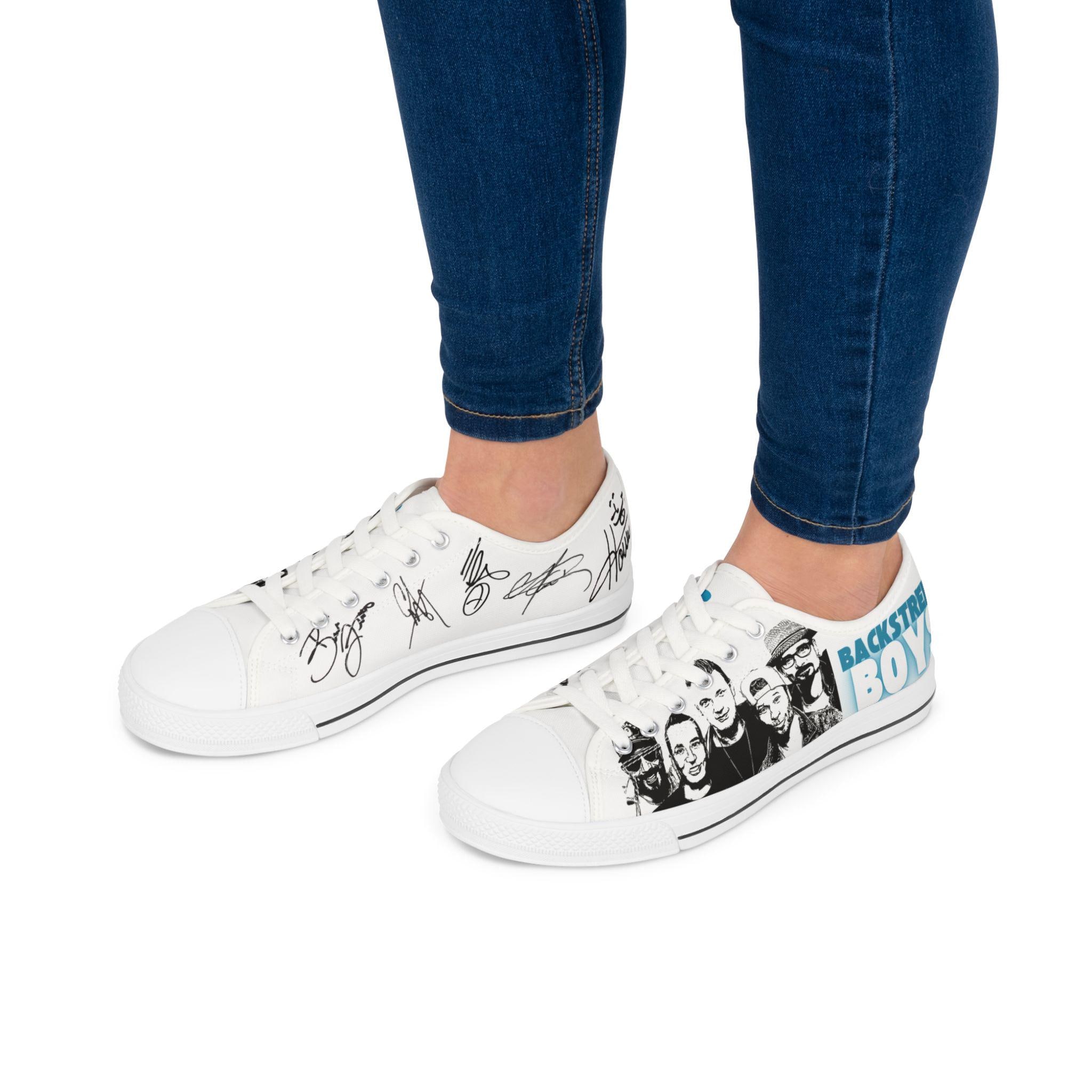 Backstreet Boys Signature Low Top Sneakers | Casual Concert Footwear  | Trendy Street Style | Perfect for Concerts | BSB | Boy Bands