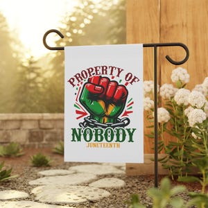 Juneteenth Garden & House Banner | Holiday | Pride | Celebration Outdoor Sign | Juneteenth Flag Decoration