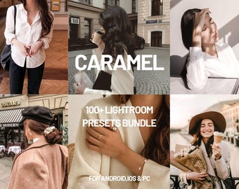 Caramel Lightroom Presets: Mobile & Desktop Filters (DNG, XMP, PDF Tutorial)