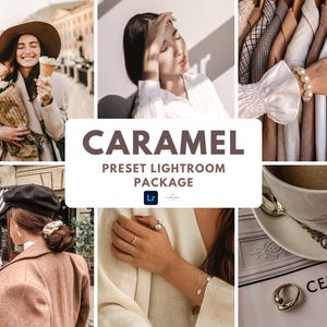 14 Caramel Presets for Lightroom | Mobile & Desktop | Warm Golden Filters | Perfect for Instagram, Café, Fall and Everyday Photos