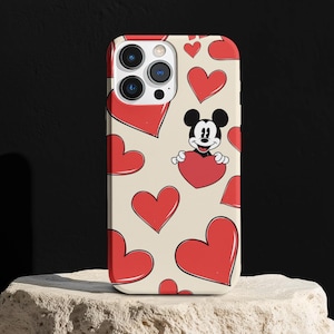 Custodia per telefono Disney Topolino, custodia Disney per iPhone 16, 15, 14, 13 e 12, custodia Disney per Samsung S25, S24, S23 e S22