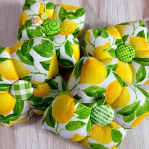 Themed Sewing Pincushion: Bee, Lemon, Sunflower