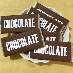Fake chocolate bar, fake bake candy, fake chocolate wreath attachment, fake bake centerpiece, chocolate party favor