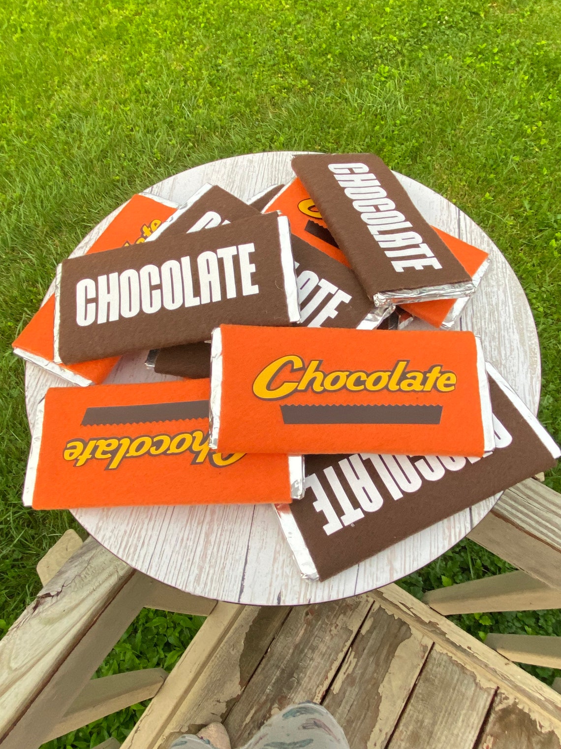 Fake Chocolate Bar Fake Bake Candy Fake Chocolate Wreath Etsy