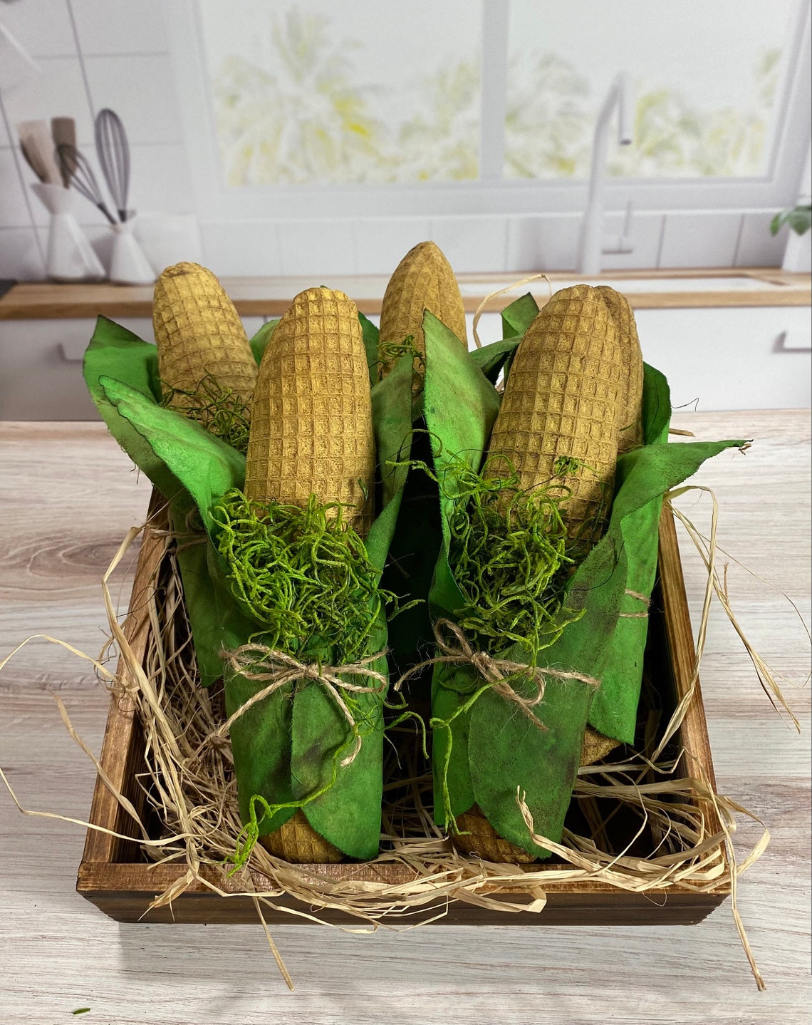 primitive-corn-stalk-dough-bowl-filler-tiered-tray-decor-etsy