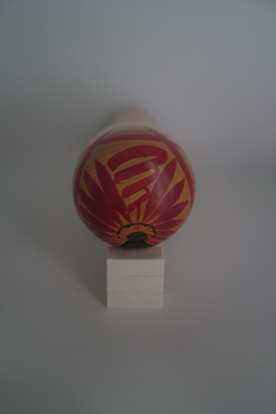 遠刈田様式のヴィンテージ日本のこけし、我妻吉助（1919-2014）作