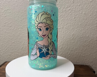 Disney Princess Acrylic Snowglobe Water Bottle