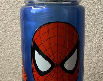 Spiderman Acrylic Snowglobe Water Bottle