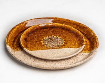 Set of Handmade Ceramic Plates