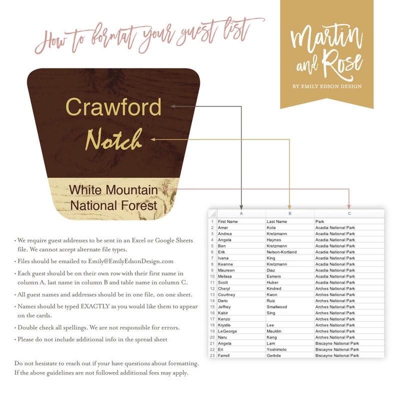 Nationwide Park Wedding ceremony Vacation spot Playing cards -- Printable Escort Playing cards, Rustic Desk Quantities PDF graphic about Printable List of National Parks identified as Nationwide Park Marriage Destination Playing cards -- Printable Escort Playing cards, Rustic Desk Quantities PDF