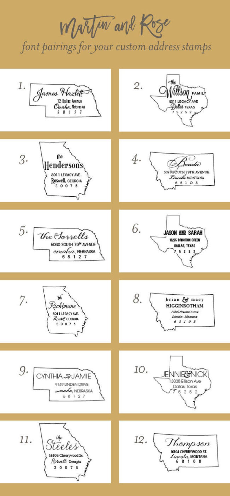 Missouri Address Stamp Custom Wooden Handle Return Address Etsy
