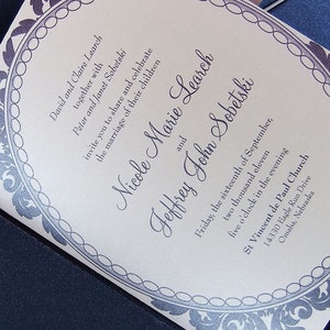 Damask Printable Wedding Invitation Suite Custom Printable - Etsy
