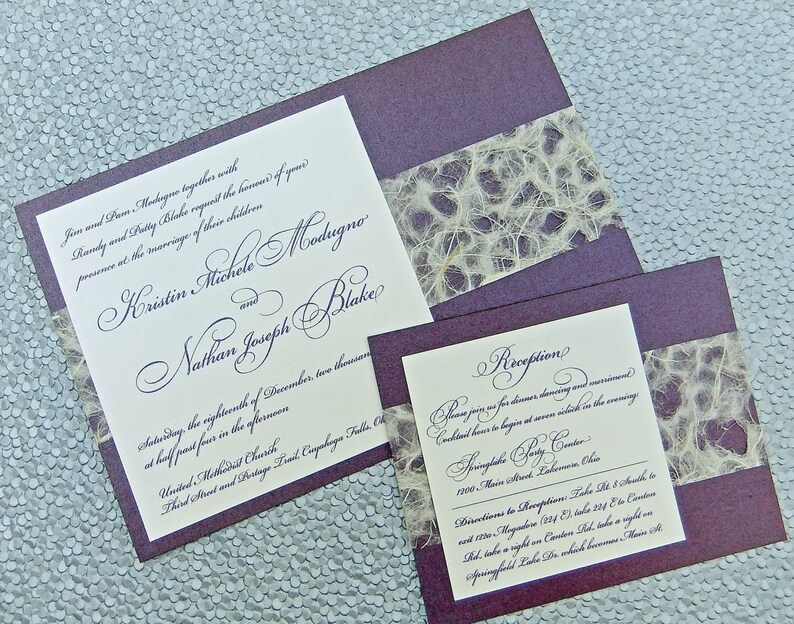 wedding invitation suite 25 invitation sets japanese etsy