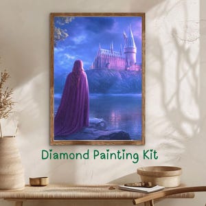 Zestaw do malowania diamentami Magic Academy: Fantasy Landscape Art