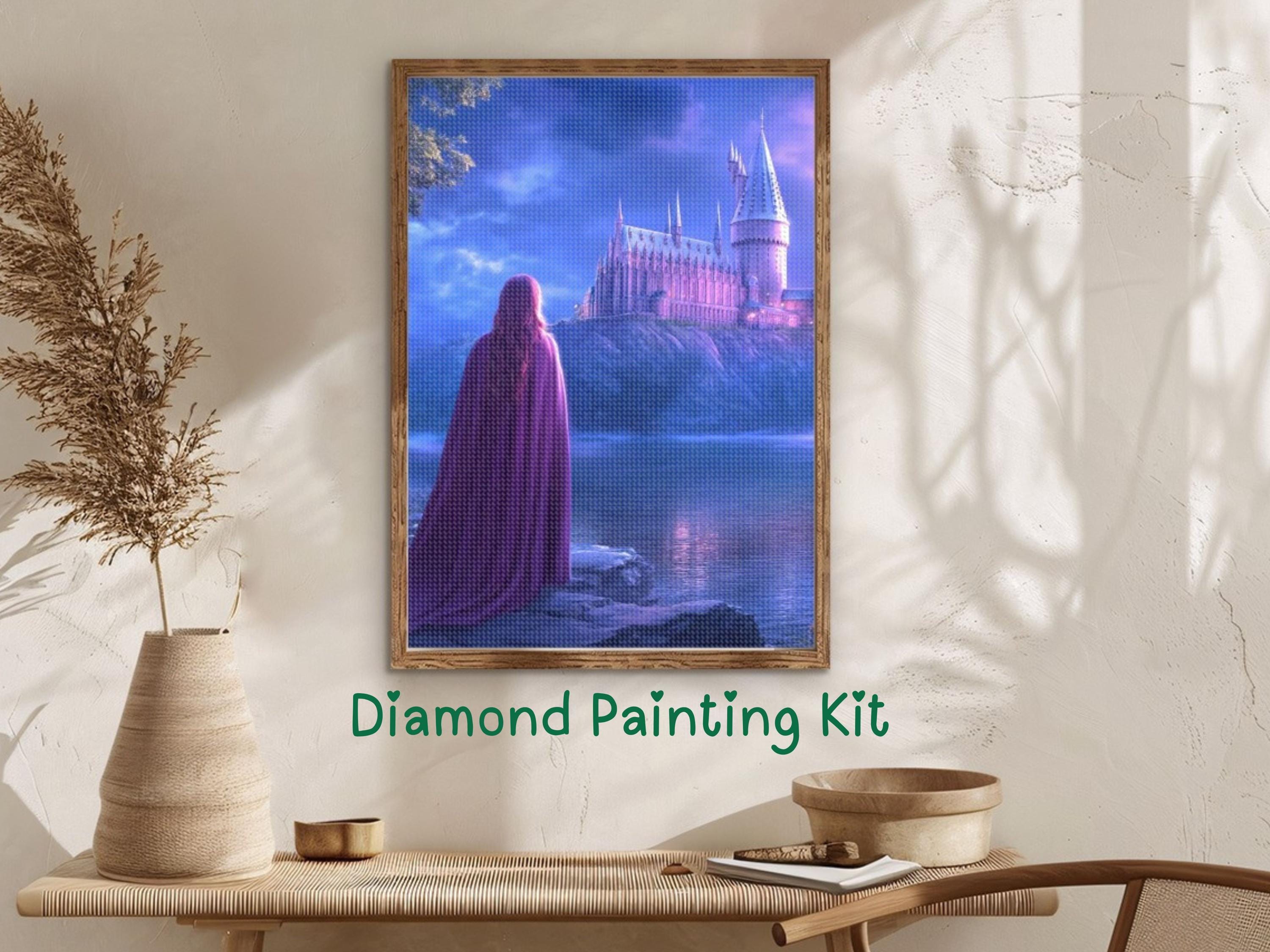 5D DIY Diamond Painting Landscape Rainbow Castle Embroidery Diamond Painting Cro