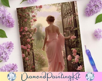 Psyche & Eros Diamond Painting Kit: Romantic Greek Mythology DIY Art