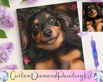 Custom Diamond Painting Kit: Personalized Photo DIY Craft Gift