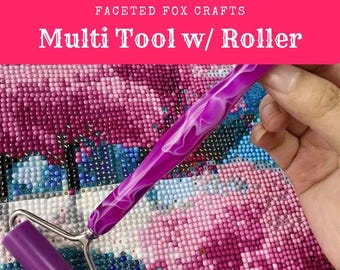 Diamond Painting Tool Kit - 28 Storage Boxes With Purple Butterfly Tray