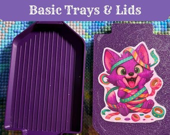 Diamond Painting Tray – Tray, Stopper and Lid, 3D Printed Accessories for DIY Crafts