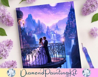ACOTAR Velaris Diamant Malerei Kit: City of Starlight Balkon DIY Fantasy Dekor