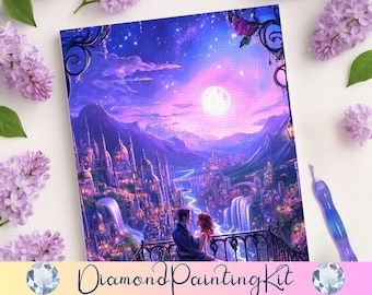 ACOTAR Velaris Diamant Malerei Kit: Stadt des Sternenlichts DIY Dekor