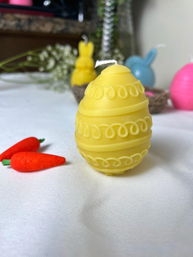 Bougie nid d'oiseau avec œufs, bougie nid de Pâques, décoration de table printanière, décoration de Pâques, cadeau de Pâques Egg # 1