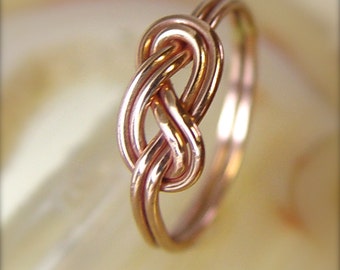 Climber's Knot Ring/ Engagement Ring / Celtic Knot Ring /  Figure 8 Ring / Love Knot