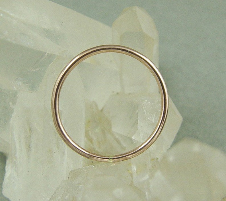 Stacking Ring Gold Skinny Ring Gold Filled Stacking Ring Wedding Ring Stacked Thumb Ring Wedding Sale Yellow or Rose Gold