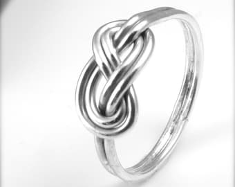 Climbing Knot Engagement Ring / Celtic Knot Ring / Climbing Knot Ring / Infinity Ring / Figure 8 Ring