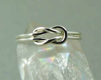 Promise Ring / Knot Ring / Infinity Ring / Silver Reef Knot Ring / Love Knot / Wedding Ring