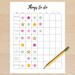 Printable Sticker Task Chart - Etsy
