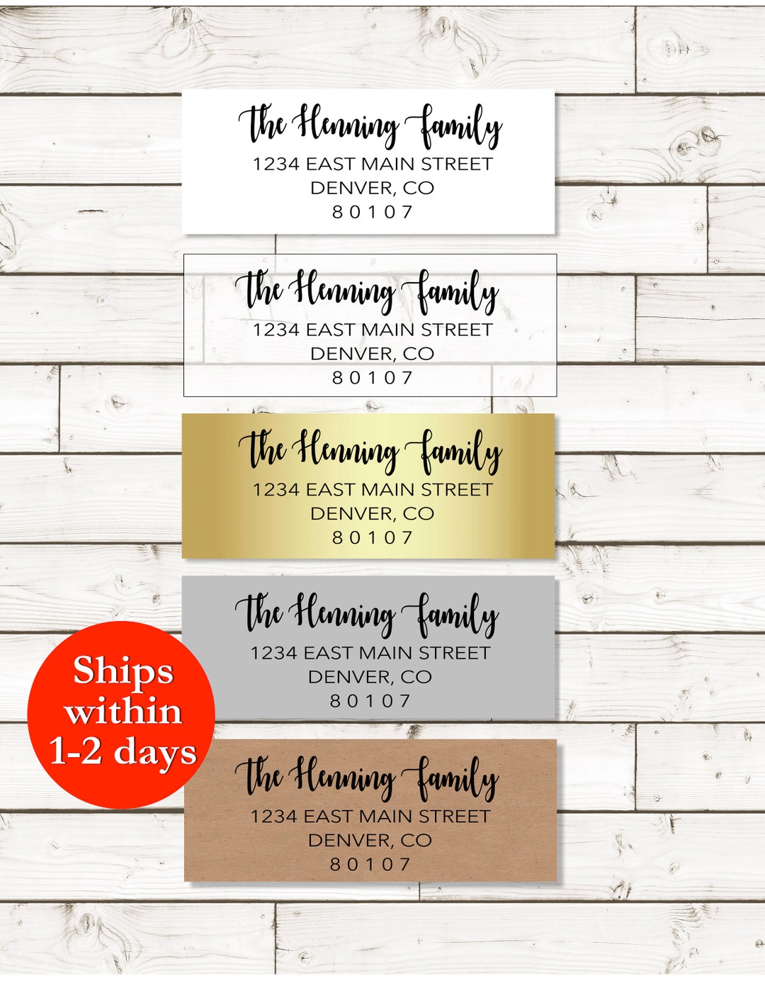 RETURN STICKERS Return Address Labels 1 X 2 Etsy