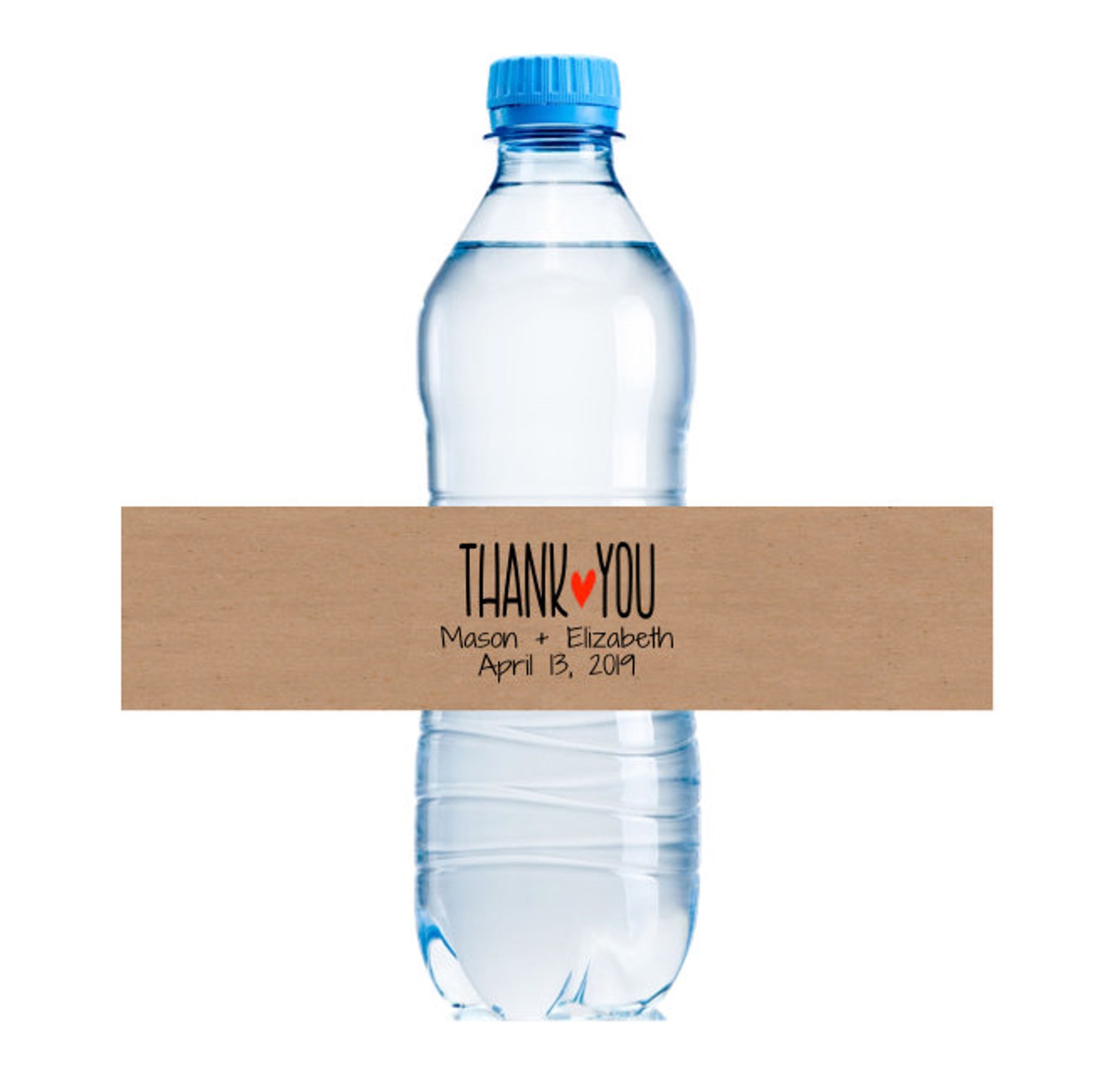 Printed water Bottle Labels Custom Water Bottle Labels Etsy