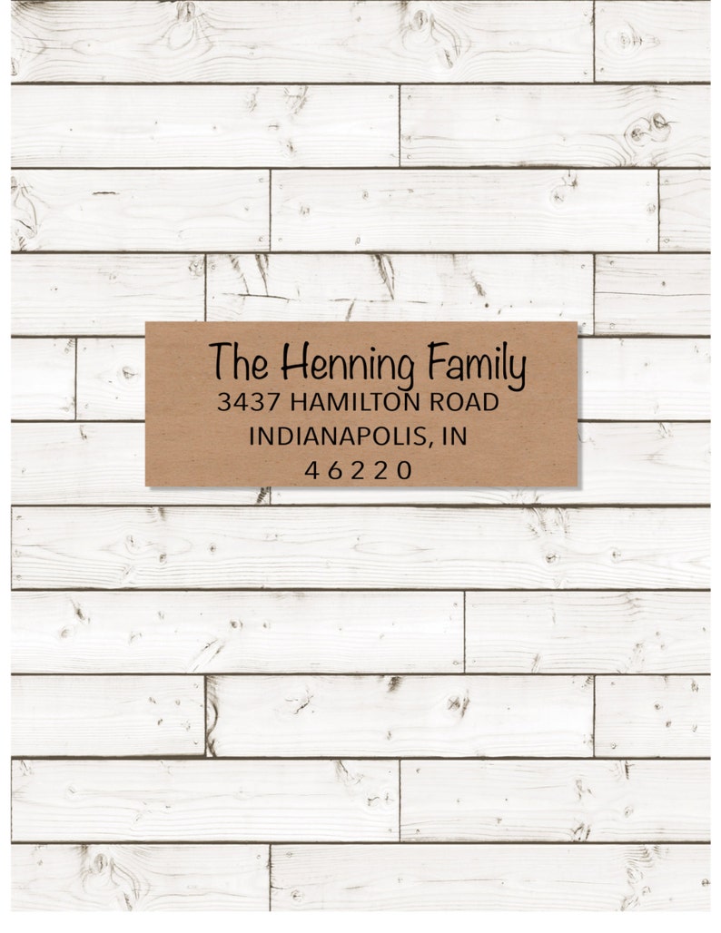 address label rectangular label wedding announcements SET OF 30 Return address label brown kraft label custom return address label