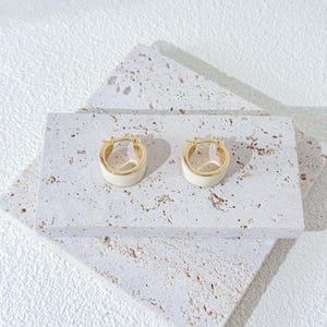 Irregular Hoop Earrings 18K Gold-Plated